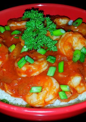 A picture of Mike's EZ Cajun Shrimp Creole.