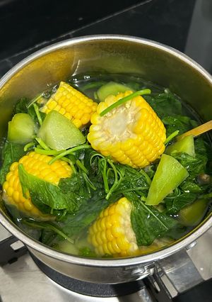 Foto resep Sayur Bening Bayam Jagung Manisa Labu Siam / Jangan Bening 😋