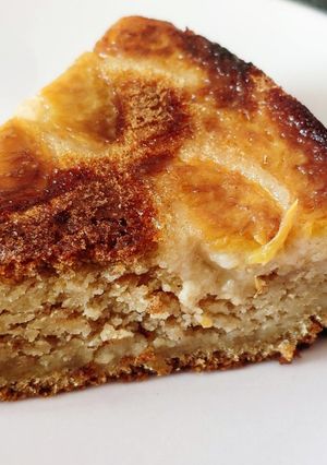 Une photo de Gâteau à  la pêche (vegan)