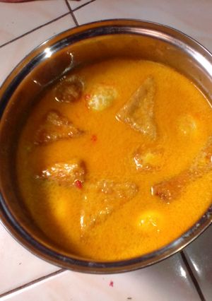 Foto resep Tehu,kuah santan(telor,tahu)