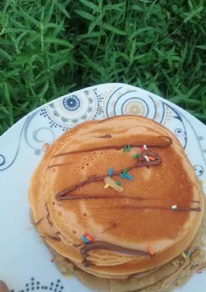 صورة لوصفة بان كيك على طريقتي