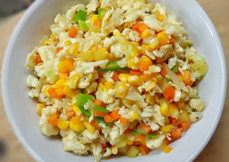 dari awal hingga akhir Menyiapkan Scrambled egg vegetables Jadi, Enak