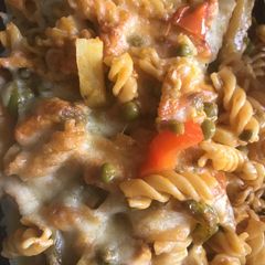 A picture of Baked pasta.
