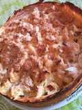 Sbriciolata di patate ripiena di scamorza e prosciutto cotto