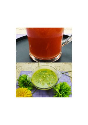 বেলেম্বুর রঙীলা টক মিষ্টি খাট্টা। Sweet n sour coloured soup with Belembu রেসিপির প্রধান ছবি