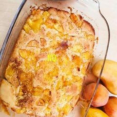 A picture of Mango Peach Cobbler.