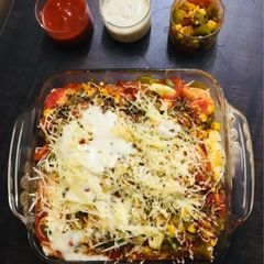A picture of Bread lasagna.