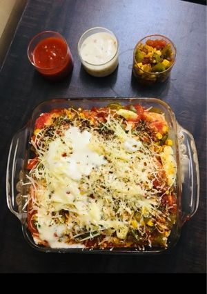 A picture of Bread lasagna.