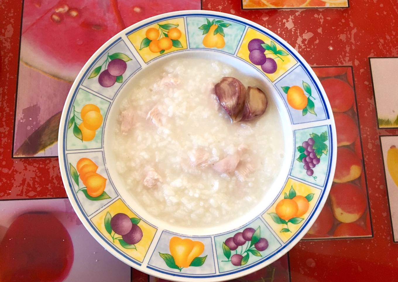 Arroz con pollo caldoso