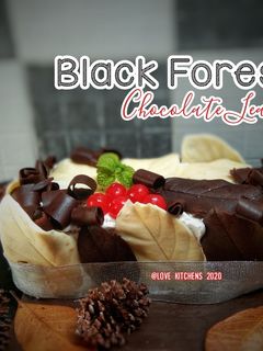 Foto resep Black Forest --chocolate leaves---