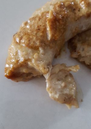 Une photo de Boudin blanc sauce crème bière