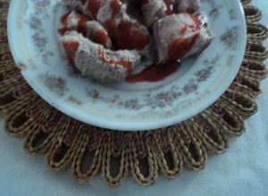 Foto principal de Costillas de cerdo en salsa de jamaica y chile de árbol bien geras
