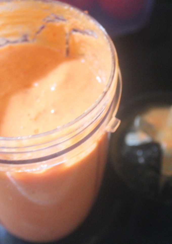 Una foto de Gazpacho en licuadora