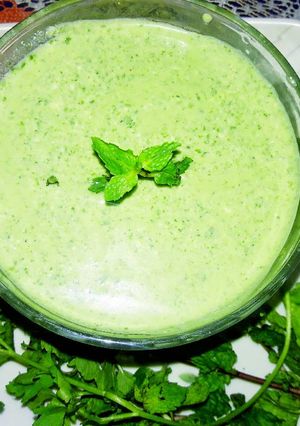 A picture of Coriander, Mint Yogurt Dip.