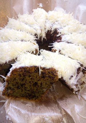 Foto resep Kue Bolu Pisang Pandan Kukus