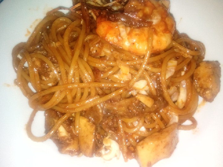 Resep Spaghetti Masak Bumbu Mi Goreng Khas Aceh Anti Gagal