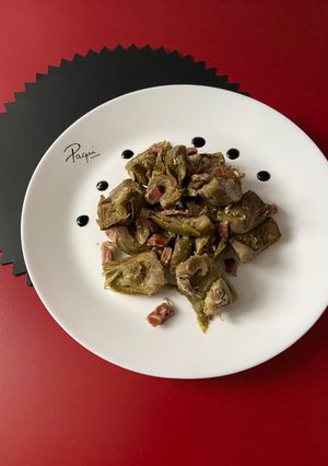 Una foto de Alcachofitas rehogadas con ajito