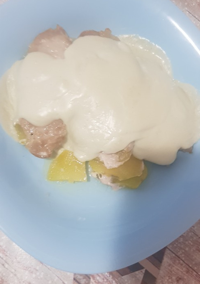 Una foto de Lomo con salsa roquefort