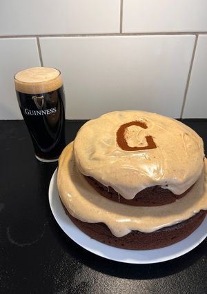 A picture of Guinness Chocolate Cake.