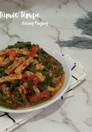 Foto resep Tumis Tempe Kacang Panjang