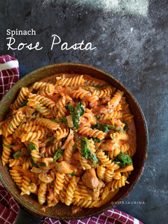 Foto resep Spinach Rose Pasta (Creamy!)
