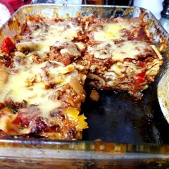 A picture of My 3 Layer lasagne 😘.