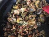 Champiñones con tocineta