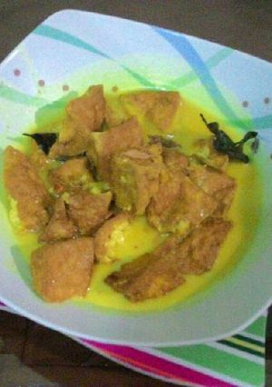 Foto resep Tahu kulit kuah kuning