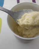 Helado de manzana y plátano sin azúcar ni edulcorante
