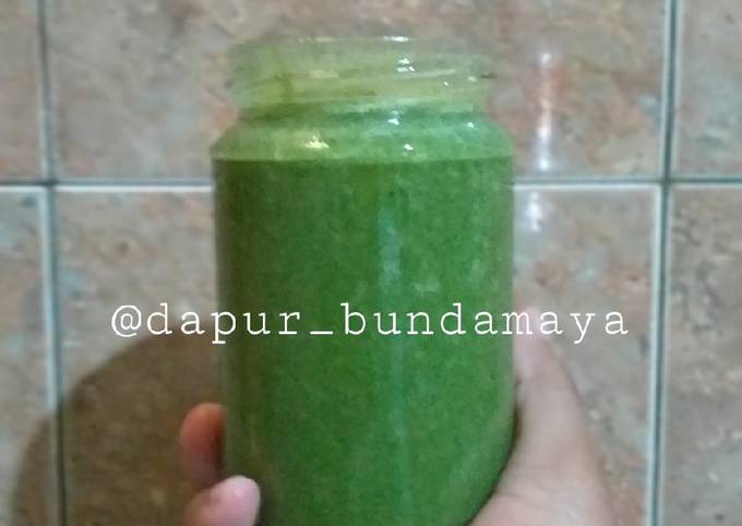 Resep Green smoothies with pineaple,bokcoy and fiber creme yang Enak Banget