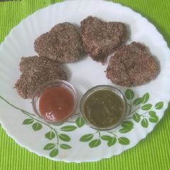 Beet root cutlet A picture of Beet root cutlet.