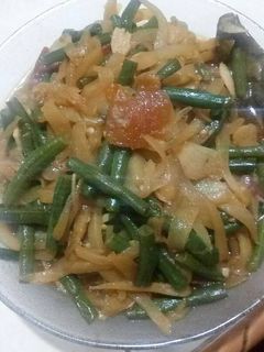Foto resep Tumis labu Siam + kacang panjang