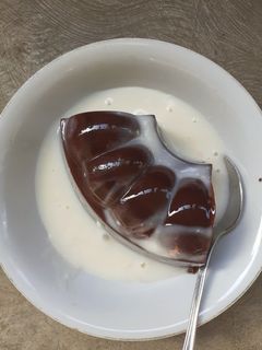 Foto resep Pudding Coklat Vla Keju