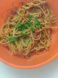 Pasta Gochujang Goreng Udang Kecil
