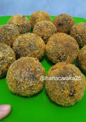 Foto resep Bola ubi ungu coklat lumer