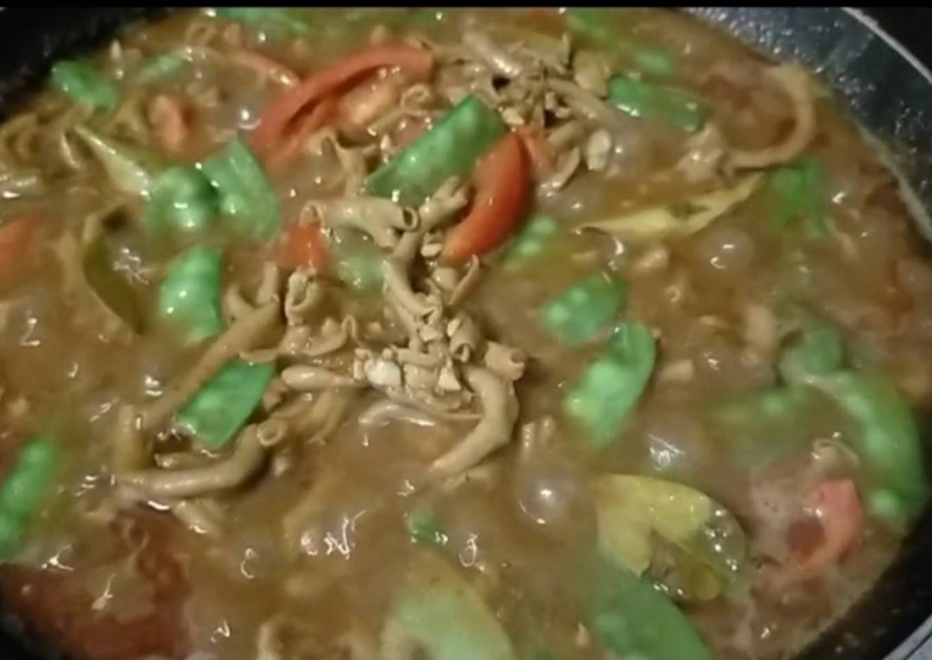 Resep Usus bumbu pedes nampol, Enak
