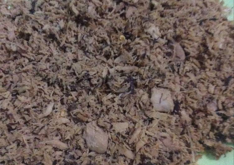 Abon ikan Tra goreng