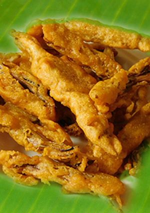 A picture of Banana flower fritters.