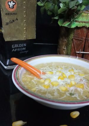 સ્વીટ કોર્ન ચીઝ સૂપ (Sweet Corn Cheese Soup Recipe In Gujarati) રેસીપી મુખ્ય ફોટો