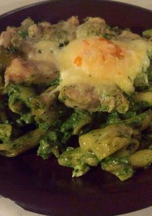 Rakott spenót csirkemellel recept fotója