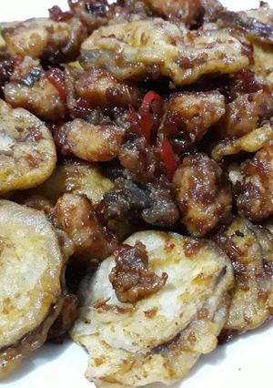 Foto resep Terong dan Ayam Raos