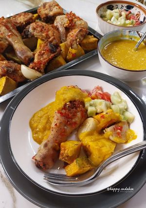 Foto resep Chili Chicken & Pumpkin