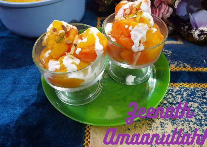 Simple Way to Prepare Favorite Mango and Rose Ice-cream