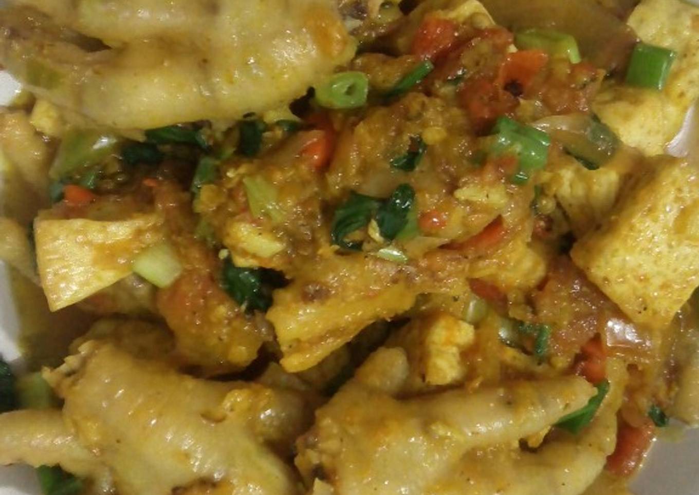 Rica-rica ceker pedas