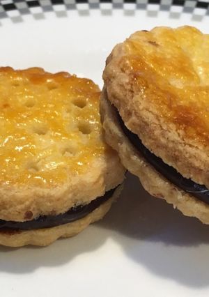 Une photo de Biscuits au chocolat façon "Princes de Lu"