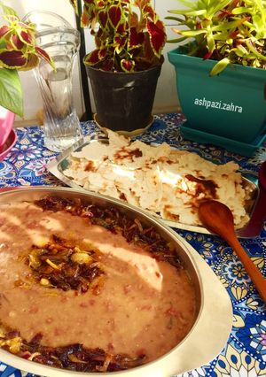 عکسی از دستور حلیم لوبیا بروجردی