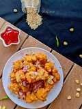 Pizza flavour skinned black gram corn fritters