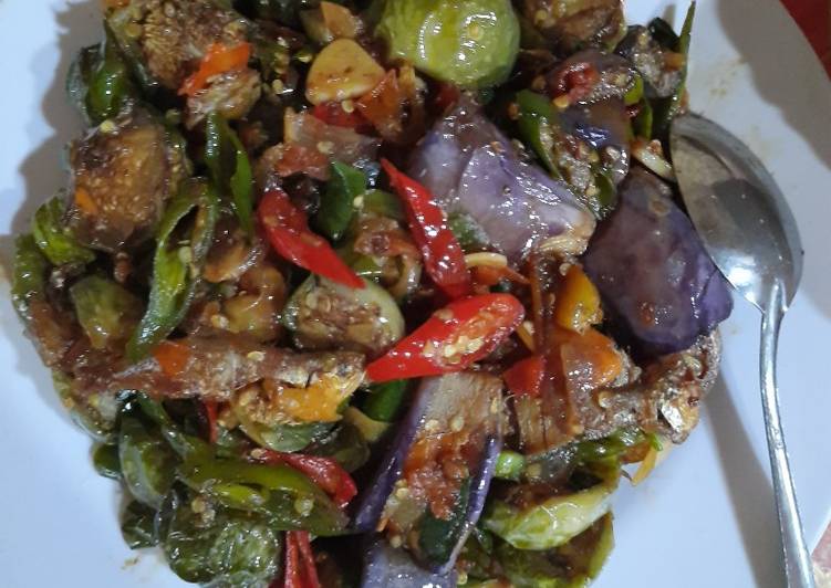 Oseng Terong Ikan Asin