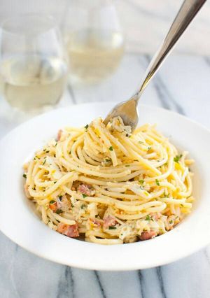 Foto resep Pasta spageti carbonara