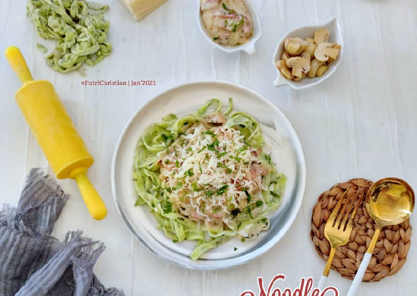 Noodle Creamy Smoke Beef & Mushroom